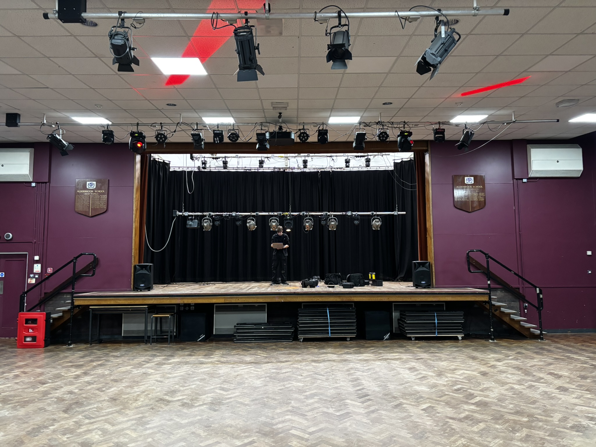 Empty Stage with Rigging